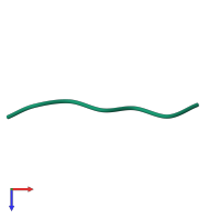 PDB entry 1yjp coloured by chain, top view.