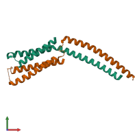 PDB entry 1ykh coloured by chain, front view.