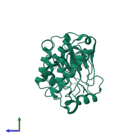 Proto-oncogene tyrosine-protein kinase Src in PDB entry 1yom, assembly 1, side view.