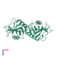 Oxidized low-density lipoprotein receptor 1 in PDB entry 1ypq, assembly 1, top view.