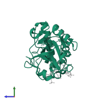 Cathepsin K in PDB entry 1yt7, assembly 1, side view.