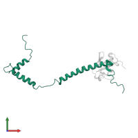 26S proteasome non-ATPase regulatory subunit 4 in PDB entry 1yx5, assembly 1, front view.