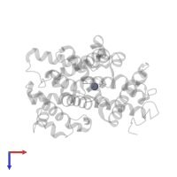 ZINC ION in PDB entry 1z1l, assembly 1, top view.