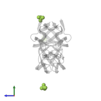 SULFATE ION in PDB entry 1z1r, assembly 1, side view.