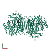 Hemagglutinin-neuraminidase in PDB entry 1z4w, assembly 2, front view.