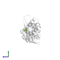 PHOSPHATE ION in PDB entry 1zao, assembly 1, side view.