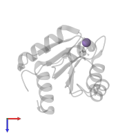 MANGANESE (II) ION in PDB entry 1zdm, assembly 1, top view.