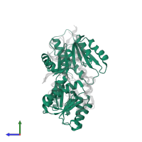Autoinducer 2-binding periplasmic protein LuxP in PDB entry 1zhh, assembly 1, side view.