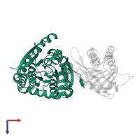 Autoinducer 2-binding periplasmic protein LuxP in PDB entry 1zhh, assembly 1, top view.