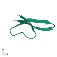 Monomeric assembly 1 of PDB entry 1zmm coloured by chemically distinct molecules, front view.