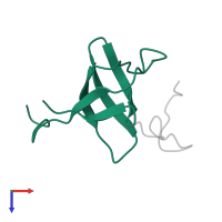 Rho guanine nucleotide exchange factor 7 in PDB entry 1zsg, assembly 1, top view.