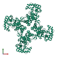 Voltage-gated potassium channel subunit beta-2 in PDB entry 1zsx, assembly 1, front view.
