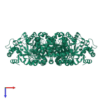 Voltage-gated potassium channel subunit beta-2 in PDB entry 1zsx, assembly 1, top view.