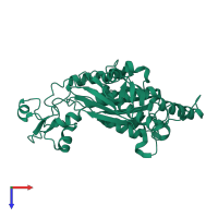 Chorismate synthase in PDB entry 1ztb, assembly 1, top view.