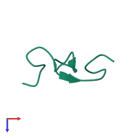 Antimicrobial peptide 2 in PDB entry 1zuv, assembly 1, top view.