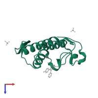 Basic phospholipase A2 VRV-PL-VIIIa in PDB entry 1zyx, assembly 1, top view.