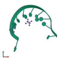 PDB entry 232d coloured by chain, front view.