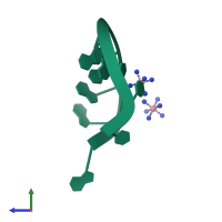 PDB entry 232d coloured by chain, side view.