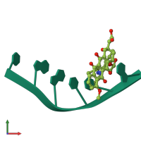 PDB entry 236d coloured by chain, front view.
