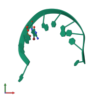 PDB entry 238d coloured by chain, front view.
