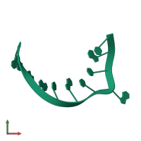 PDB entry 247d coloured by chain, front view.