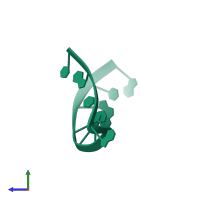 PDB entry 247d coloured by chain, side view.