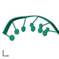 PDB entry 251d coloured by chain, front view.