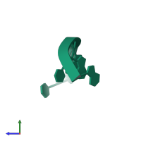 PDB entry 251d coloured by chain, side view.