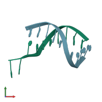 PDB entry 272d coloured by chain, front view.