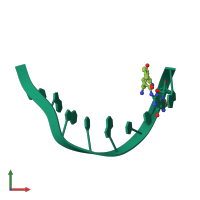 PDB entry 274d coloured by chain, front view.
