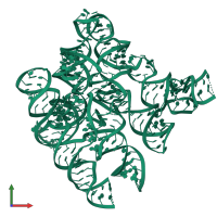 PDB entry 2a64 coloured by chain, front view.