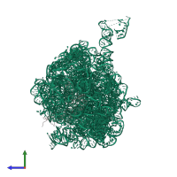 PDB entry 2aar coloured by chain, side view.