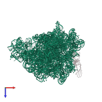 PDB entry 2aar coloured by chain, top view.