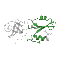 The deposited structure of PDB entry 2abl contains 1 copy of Pfam domain PF00017 (SH2 domain) in Tyrosine-protein kinase ABL1. Showing 1 copy in chain A.