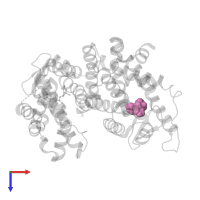 1-BENZYL-3-(4-METHOXYPHENYLAMINO)-4-PHENYLPYRROLE-2,5-DIONE in PDB entry 2acl, assembly 1, top view.