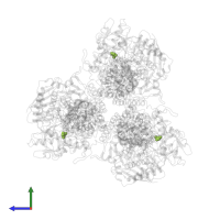 OXALOACETATE ION in PDB entry 2acz, assembly 1, side view.