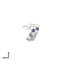 ZINC ION in PDB entry 2adr, assembly 1, side view.