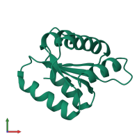 PDB entry 2aif coloured by chain, front view.