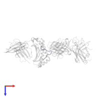 Lytic switch protein BZLF1 in PDB entry 2ak4, assembly 3, top view.