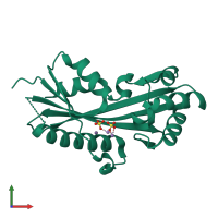 PDB entry 2amh coloured by chain, front view.