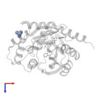 PHOSPHATE ION in PDB entry 2an5, assembly 2, top view.
