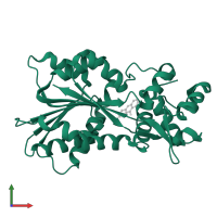 Histamine N-methyltransferase in PDB entry 2aow, assembly 1, front view.