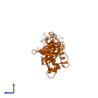 Transcription termination/antitermination protein NusA in PDB entry 2asb, assembly 1, side view.