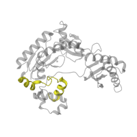 The deposited structure of PDB entry 2au0 contains 2 copies of Pfam domain PF11798 (IMS family HHH motif) in DNA polymerase IV. Showing 1 copy in chain E [auth A].