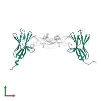 B- and T-lymphocyte attenuator in PDB entry 2aw2, assembly 3, front view.