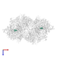 1,2-DIPALMITOYL-PHOSPHATIDYL-GLYCEROLE in PDB entry 2axt, assembly 1, top view.
