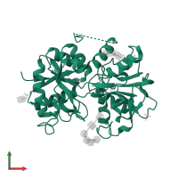 Lactotransferrin in PDB entry 2ays, assembly 1, front view.