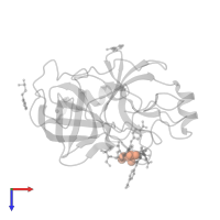 GLYCEROL in PDB entry 2ayw, assembly 1, top view.