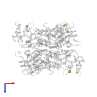 MAGNESIUM ION in PDB entry 2az3, assembly 1, top view.