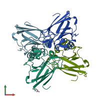 3D model of 2azu from PDBe